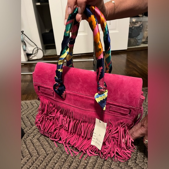 Alkimya Funky Pink Suede Tote - Picture 4 of 9